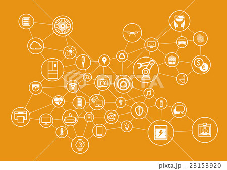 モノインターネットコンセプトアイコンセット 23153920