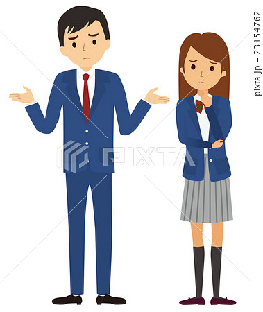 中高生 男女 悩む05 中高生 男女 悩む05 23154762