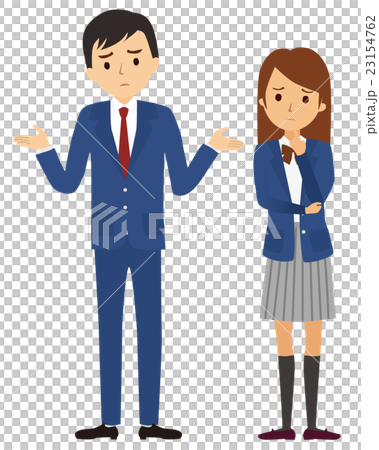 中高生 男女 悩む05 中高生 男女 悩む05 23154762