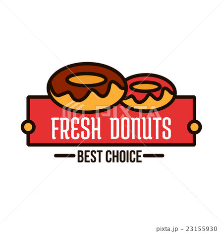 Donuts linear symbol for cafe and bakery design Donuts linear symbol for cafe and bakery design 23155930