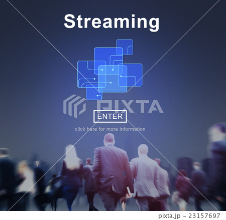 Streaming Internet Computer Media Transfer Data Concept Streaming Internet Computer Media Transfer Data Concept 23157697