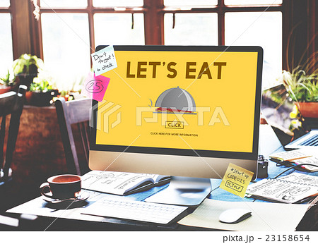 Let Eat Food Beverage Health Nutrition Organic Concept Let Eat Food Beverage Health Nutrition Organic Concept 23158654