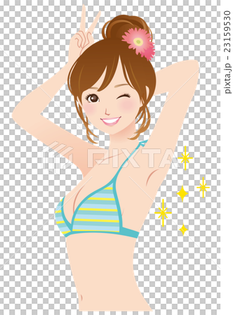 Aside beauty young woman 23159530