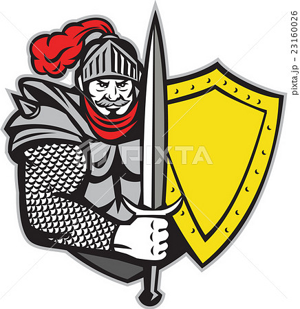 knight shield and sword clipart