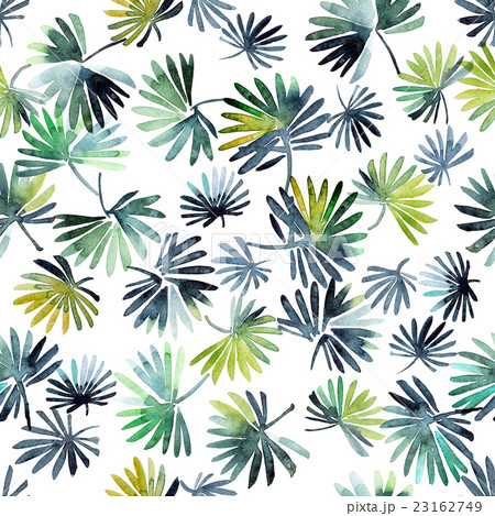 Watercolor leaves pattern Watercolor leaves pattern 23162749