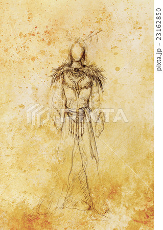 drawing of mystical indian woman in beautiful 23162850