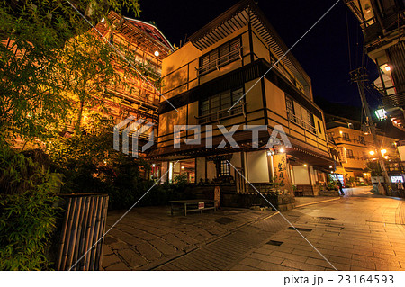 渋温泉 夜景 渋温泉 夜景 23164593