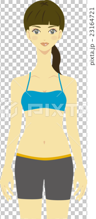 スポーツウエアを着た女性2 スポーツウエアを着た女性2 23164721