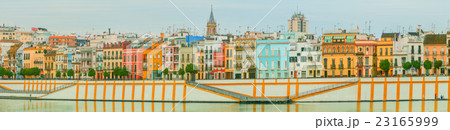 Seville cityscape with historical buildings, Spain 23165999