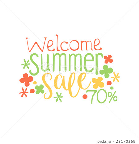 Welcome Summer Sale Colorful Ad 23170369