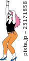 ダンスをするピンクヘアーの女の子　Dancing Pink hair girl 23171858