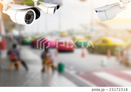 CCTV or surveillance camera in the airport. 23172318
