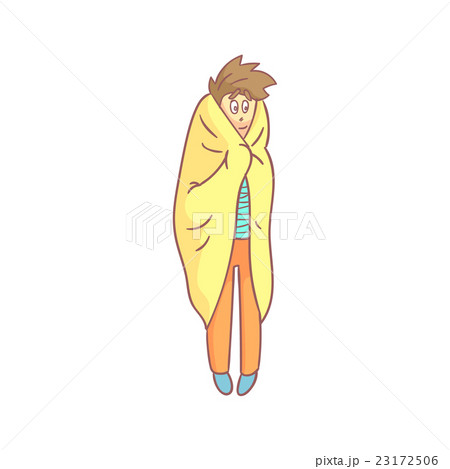 Guy Standing Wrapped In Plaid Guy Standing Wrapped In Plaid 23172506