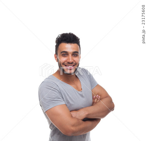 Casual Man Happy Smile Young Handsome Guy Folded 23175608