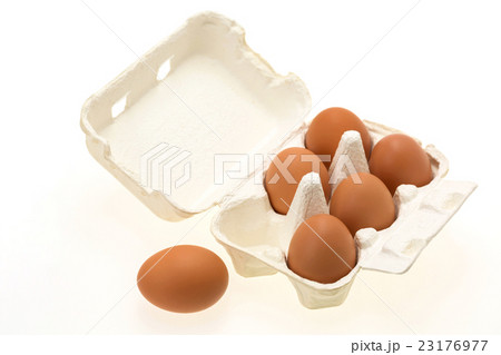 茶色い卵の6個パック 茶色い卵の6個パック 23176977