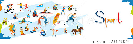Disabled Athletes Sport Competition Banner 23179872