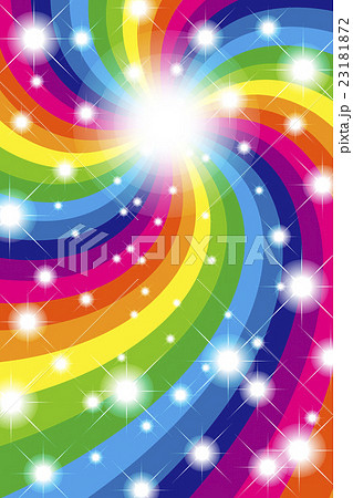 背景素材壁紙 光 輝き 虹色 レインボーカラー カラフル 渦巻き キラキラ 星屑 淡い 淡色 螺鈿 のイラスト素材