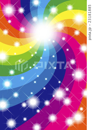 背景素材壁紙 光 輝き 虹色 レインボーカラー カラフル 渦巻き キラキラ 星屑 淡い 淡色 螺鈿 のイラスト素材