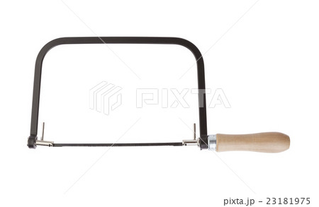 Fret saw on white background 23181975