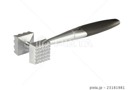 Metal meat hammer isolated on white background Metal meat hammer isolated on white background 23181981
