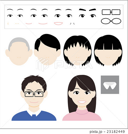 似顔絵パターン 似顔絵パターン 23182449