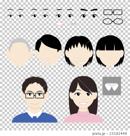 似顔絵パターン 似顔絵パターン 23182449