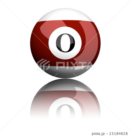Alphabet Letter O Sphere 3D Rendering Alphabet Letter O Sphere 3D Rendering 23184628