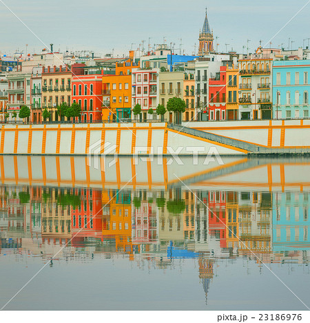 Seville cityscape with historical buildings, Spain 23186976