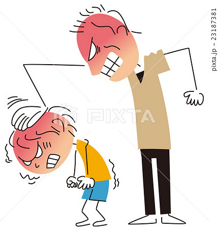 お詫びさせる父親と逆らう子供 23187381