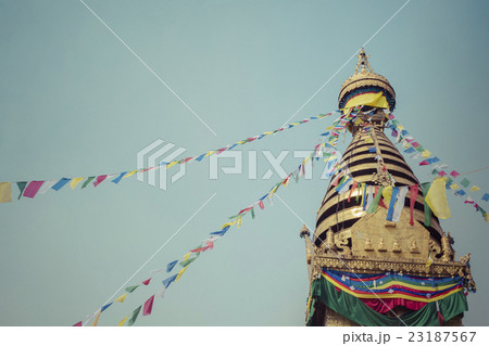 Stupa Swayambhunath Monkey temple,Kathmandu,Nepal. Stupa Swayambhunath Monkey temple,Kathmandu,Nepal. 23187567
