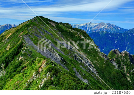 後立山連峰・赤沢岳と薬師岳 後立山連峰・赤沢岳と薬師岳 23187630