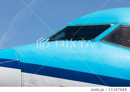 Cockpit close up of jet airplane Cockpit close up of jet airplane 23187688