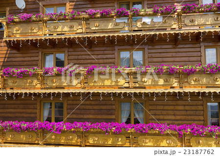 Typical wooden house in Poland. 23187762
