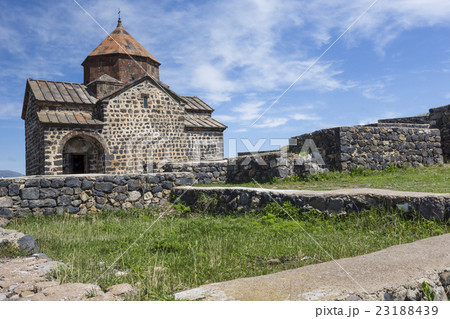 Medieval church on Sevan lake, Armenia 23188439