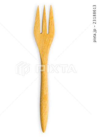 Wooden fork isolated Wooden fork isolated 23188613