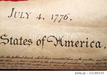 Declaration of independence 4th july 1776 close up Declaration of independence 4th july 1776 close up 23189145