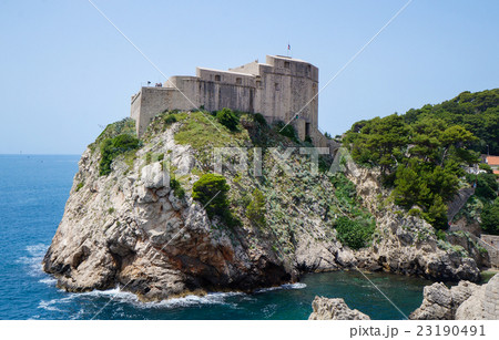 Dubrovnik, Croatia, view at old fortress 23190491