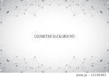 Geometric abstract background with connected line 23190965