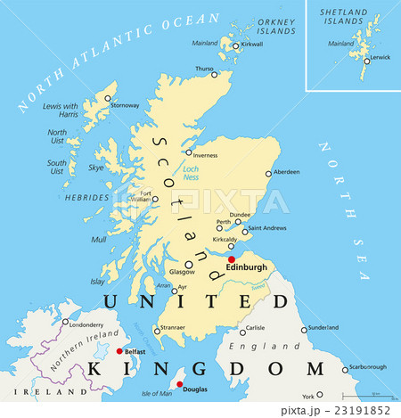 Scotland Political Map 23191852