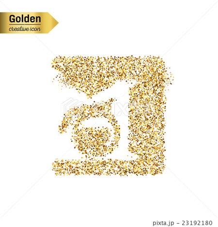 Gold glitter vector object Gold glitter vector object 23192180