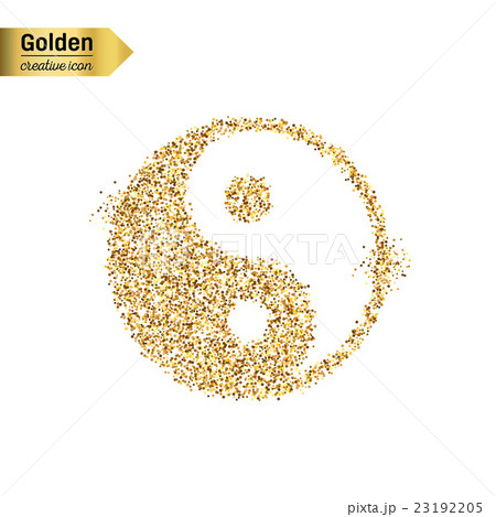 Gold glitter vector object 23192205
