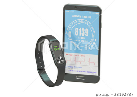 activity tracker or fitness bracelet 23192737