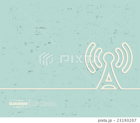 Creative vector TV tower. Art illustration 23193207