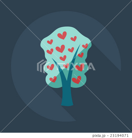 Flat modern design with shadow icons family tree 23194071