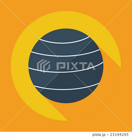 Flat modern design with shadow icon Ball for Flat modern design with shadow icon Ball for 23194205