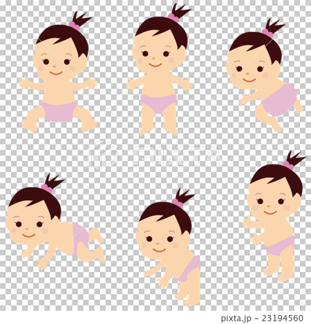 赤ちゃん　女の子　全身 23194560