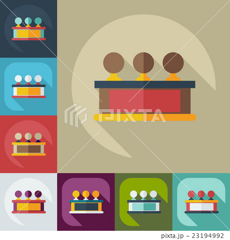 Flat modern design with shadow icons judge 23194992