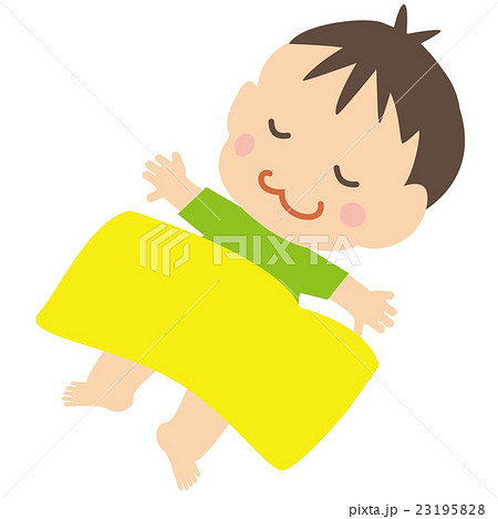 かわいいおクチの赤ちゃん お昼寝のイラスト素材 23195828 Pixta