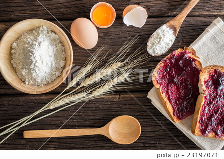 breakfast, toast and jam breakfast, toast and jam 23197071