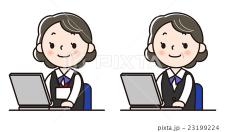 女性スタッフ-パソコン 23199224